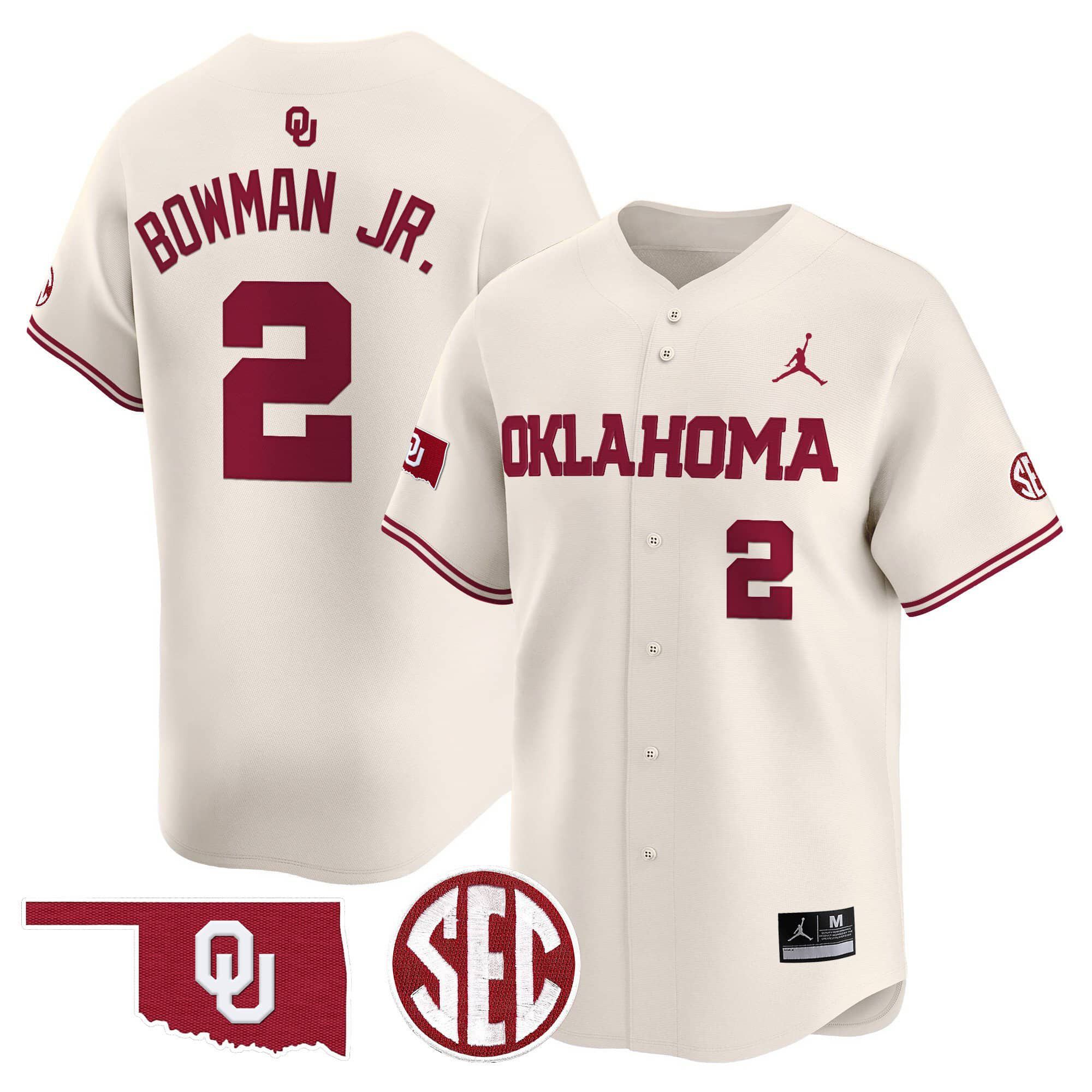 Men Oklahoma Sooners #2 Bowman jr Cream 2024 Vapor Premier Limited NCAA Jersey->indianapolis colts->NFL Jersey
